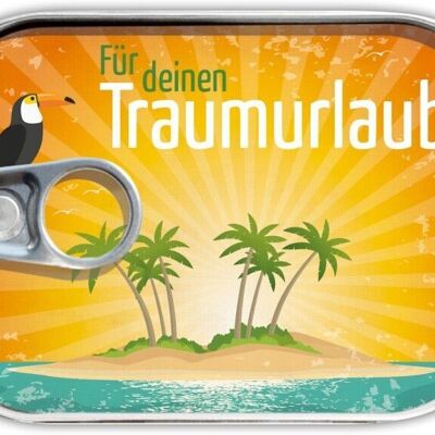 Dosenpost "Traumurlaub"