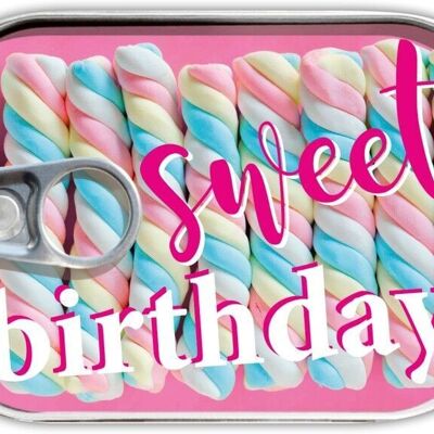 Can mail "sweet birthday"
