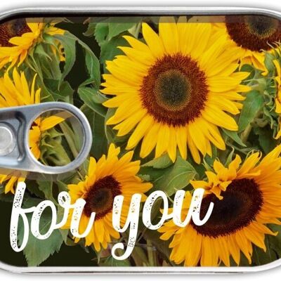 Can mail "for you - sunflower"