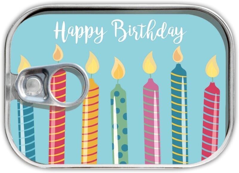 Candele "Happy Birthday" di posta in scatola