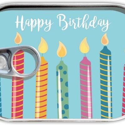 Canned mail "Happy Birthday" candles