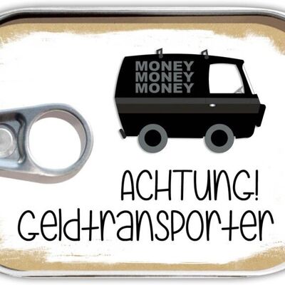 Can mail "Cash Transporter"