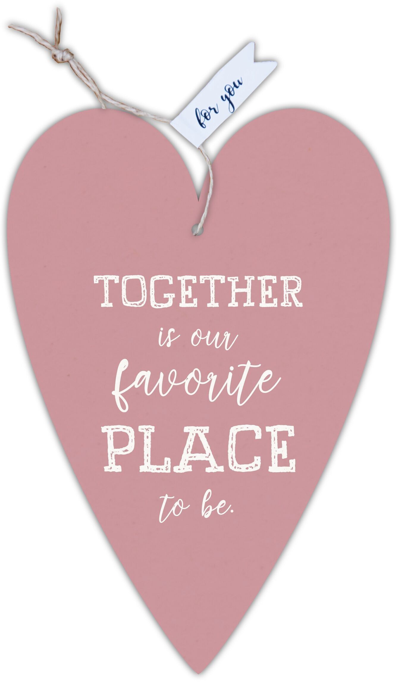 Carte coeur notre Finlandais "Together is our..."