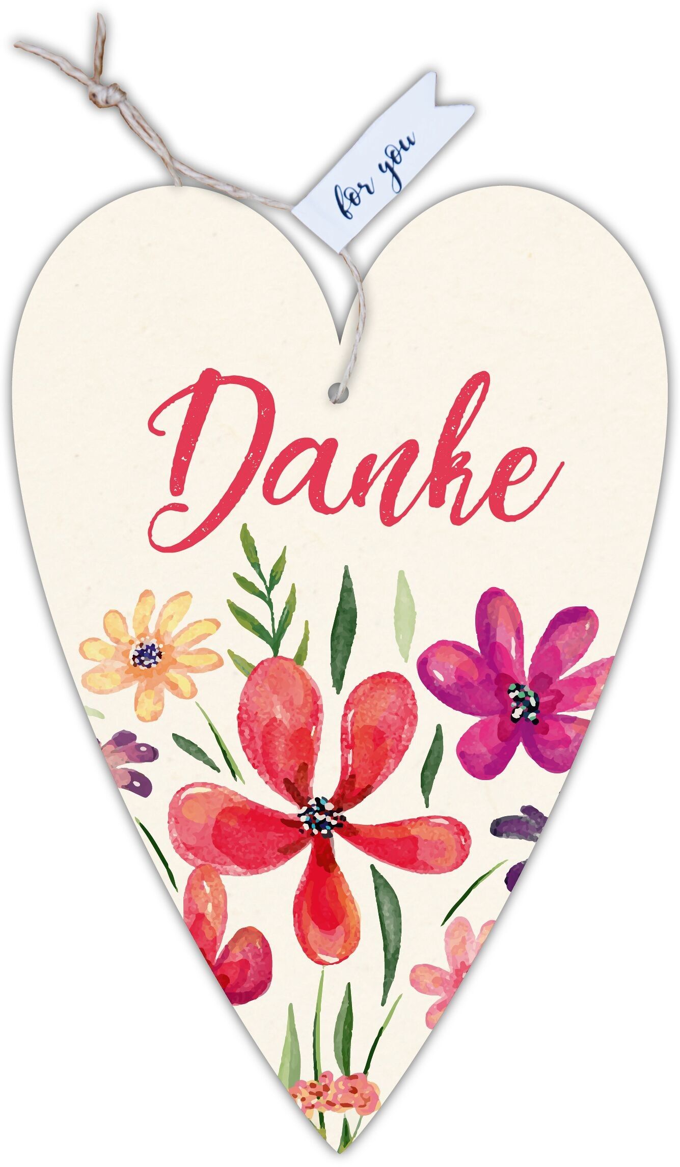 Carte coeur notre Finlandais "Merci"