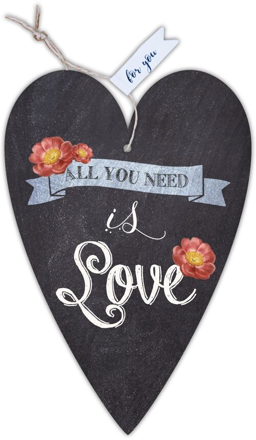 Herzkarte unser Finne "All you need is love"