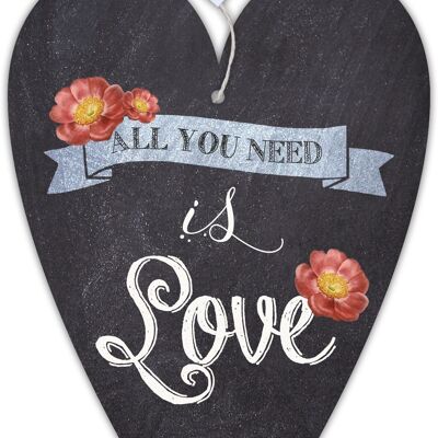 Carte coeur notre Finlandais "All you need is love"