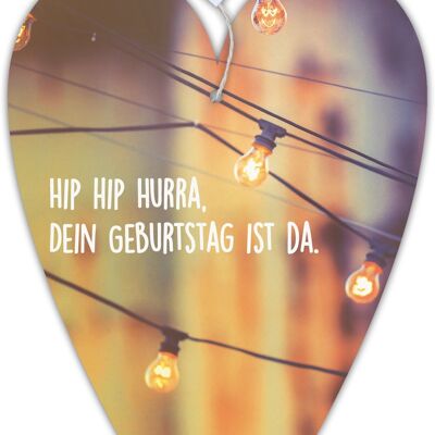 Herzkarte unser Finne "Hip Hip hurra"