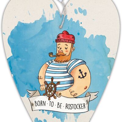 Tarjeta de corazón nuestro marinero de Finne Rostock