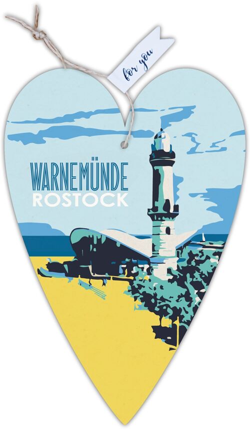 Herzkarte unser Finne Rostock Warnemünde