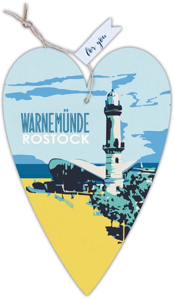 Carte coeur notre Finlandais Rostock Warnemünde 1