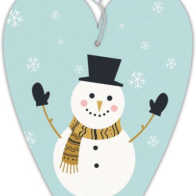 Heart card our Finn "Snowman"