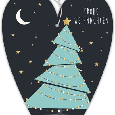 Herzkarte unser Finne "Frohe Weihnachten"