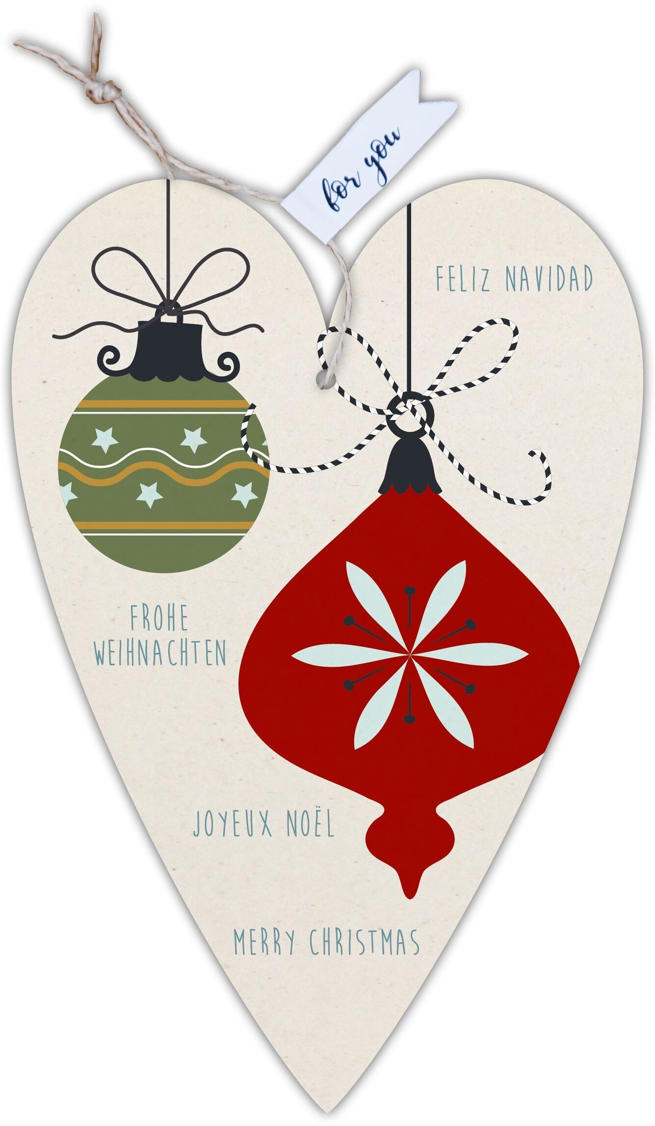 Carte coeur notre finnois "différentes langues"