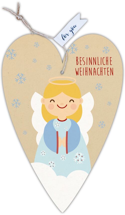 Herzkarte unser Finne "Besinnliche Weihnachten"