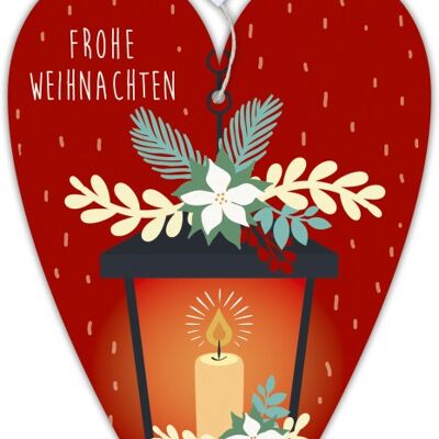 Herzkarte unser Finne "Frohe Weihnachten"