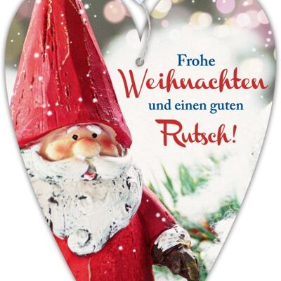 Herzkarte unser Finne "Frohe Weihnachten"