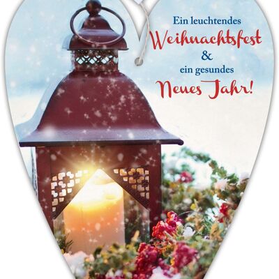 Herzkarte unser Finne "Ein leuchtendes Weihnachtsfest"