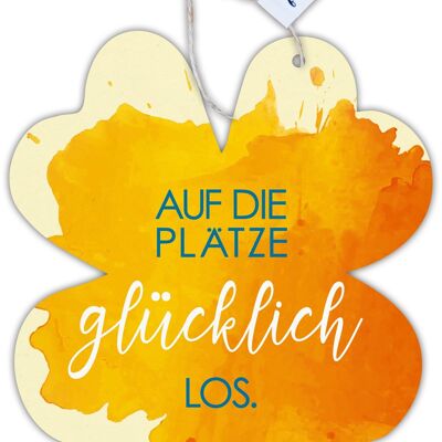 Formkarte unser Finne "Auf die Plätze glücklich los"