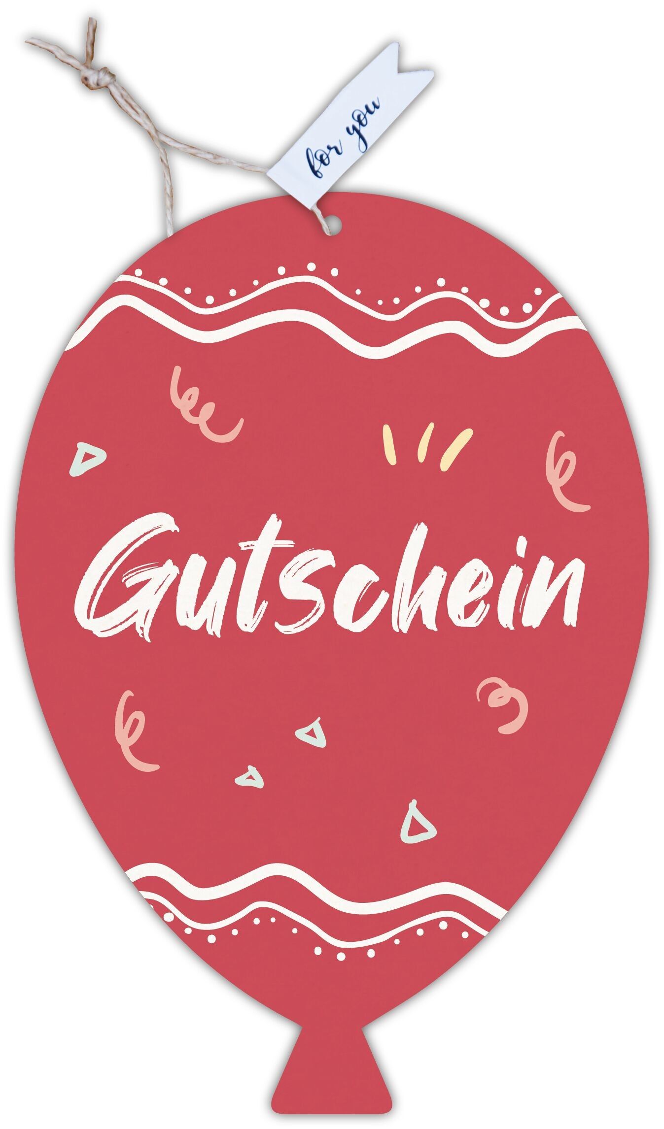 Shape card our fin "voucher"