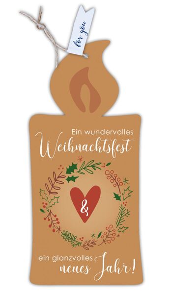 Carte de forme notre Finlandais "Un merveilleux Noël" 1