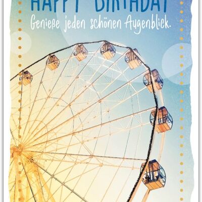 Carte postale Happy Words "Joyeux anniversaire"