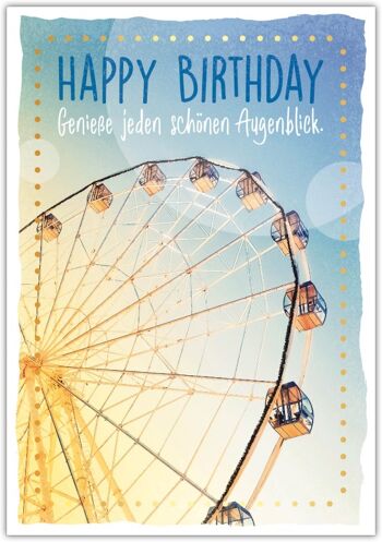 Carte postale Happy Words "Joyeux anniversaire" 1