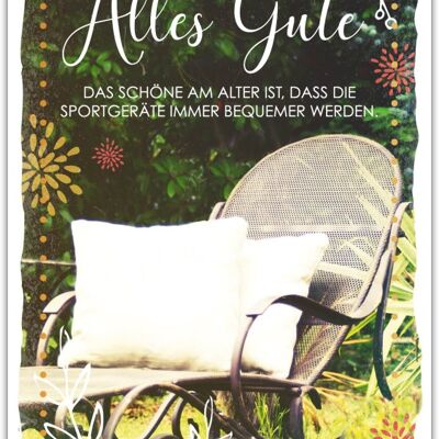 Postkarte Happy Words "Alles Gute..."