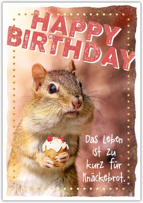 Postkarte Happy Words "Happy Birthday"