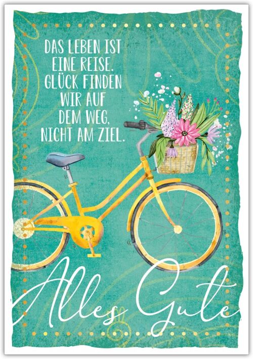 Postkarte Happy Words "Alles Gute..."