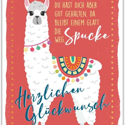 Postkarte Happy Words "Herzlichen Glückwunsch"