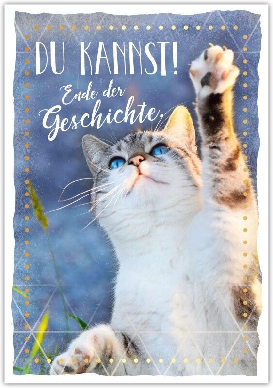 Postkarte Happy Words"Du kannst! Ender der Geschichte"