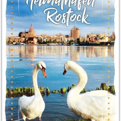 Cartolina Parole felici "Homeport Rostock"