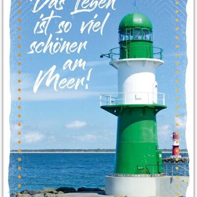 Postkarte Happy Words "Das Leben ist …