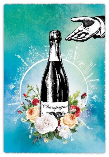 Carte de Voeux Silver Line - Champagne 1