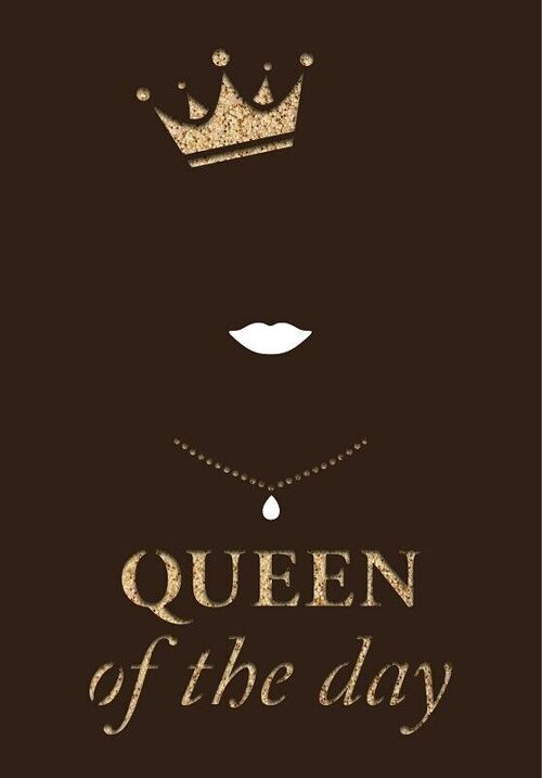 Grußkarte paper deluxe "Queen of the day"