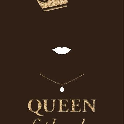 Greeting card paper deluxe "Queen of the day"