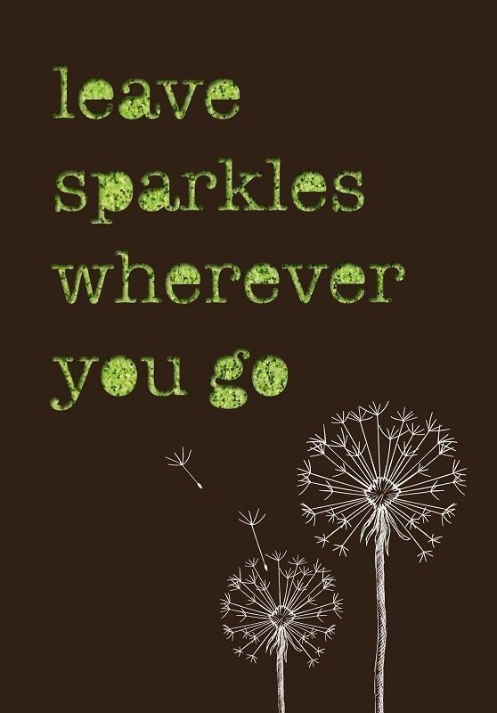 Biglietto di auguri in carta deluxe "lascia scintille..."