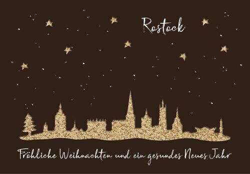 Grußkarte paper deluxe Rostock Weihnachten