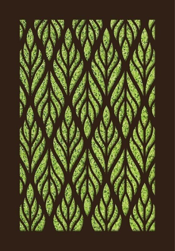 Modello deluxe in carta per biglietti d'auguri - fogliame