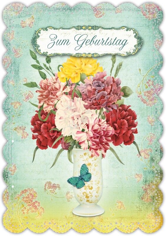 Carte de voeux anniversaire romantique