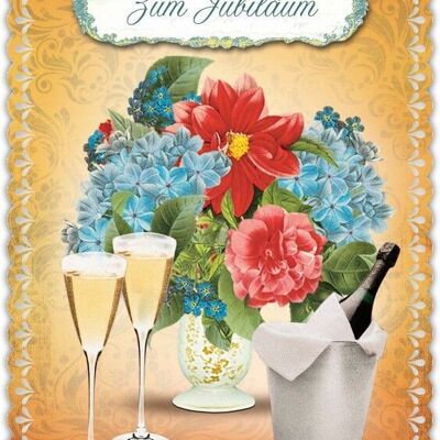 Romantique anniversary greeting card