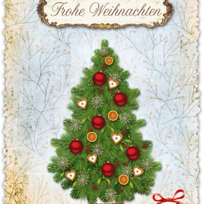 Romantique Christmas greeting card