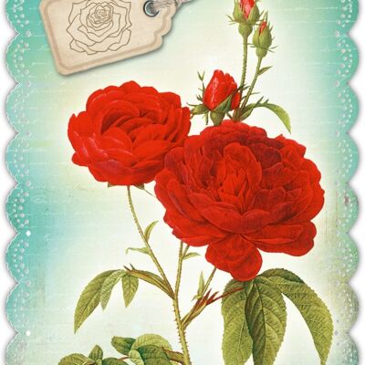 Greeting card Romantique "Flowers"