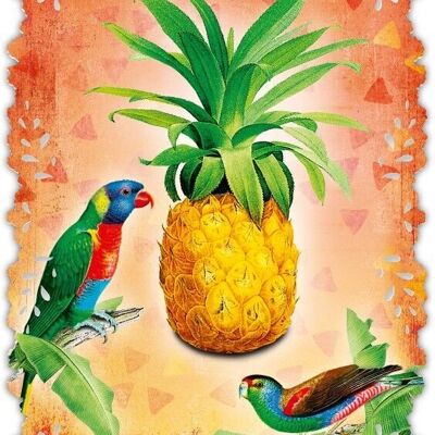 Greeting card Romantique Pineapple