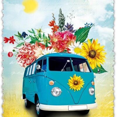 Greeting card Romantique VW Bus