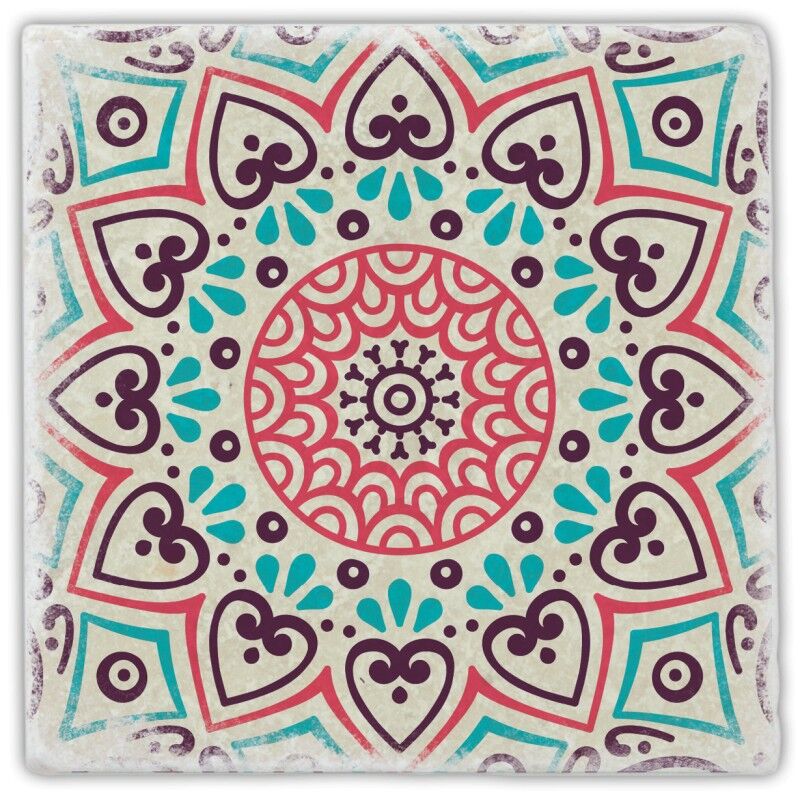 Modello di sottobicchiere in marmo colorato