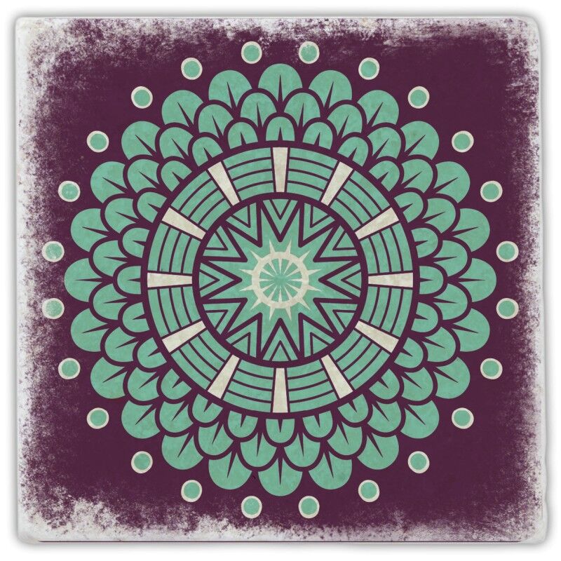 Modello di sottobicchiere in marmo colorato