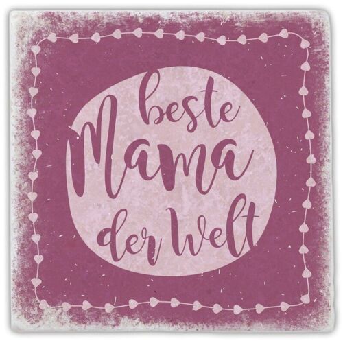 Marmoruntersetzer "beste Mama der Welt"