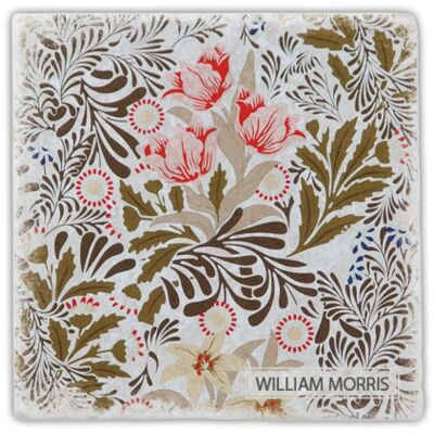 Sous-verre en marbre "William Morris"