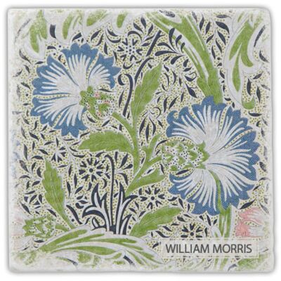 Sous-verre en marbre "William Morris"